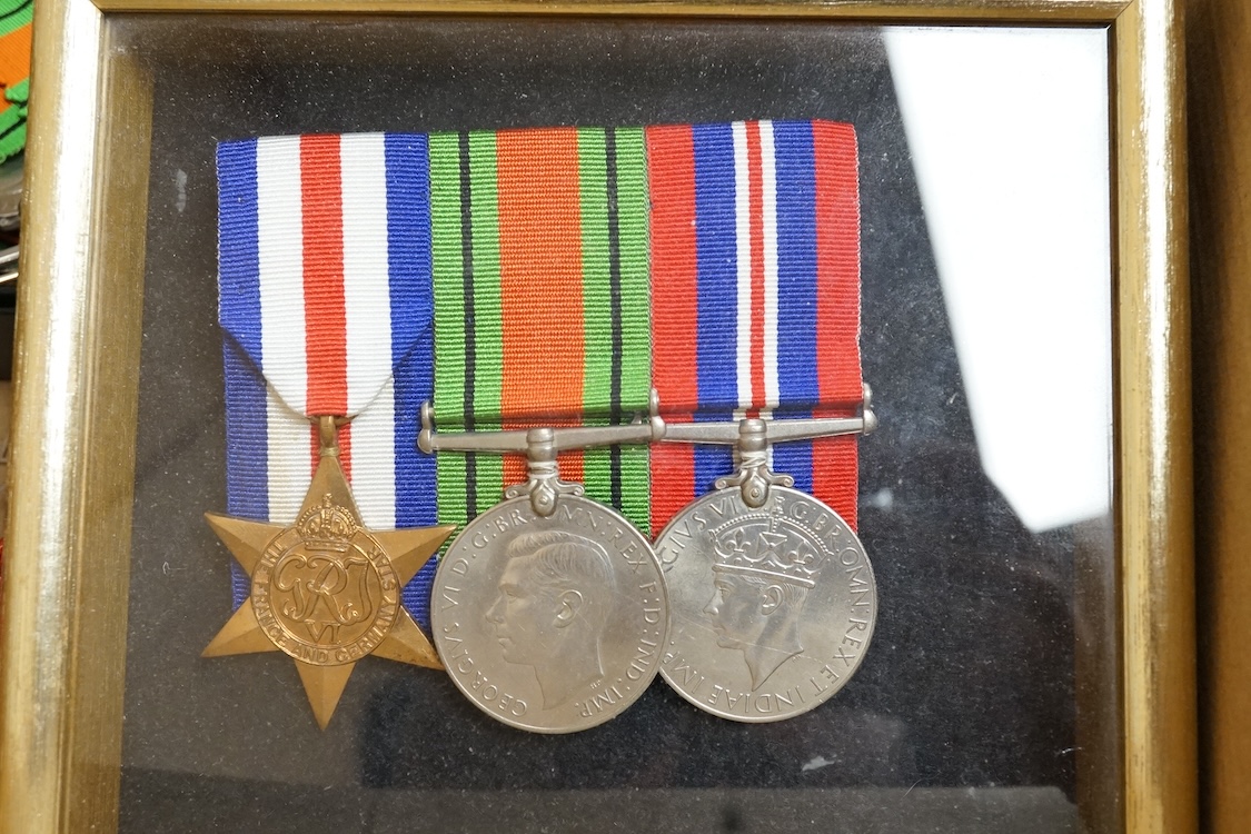 A large mixed group of World War Two medals
